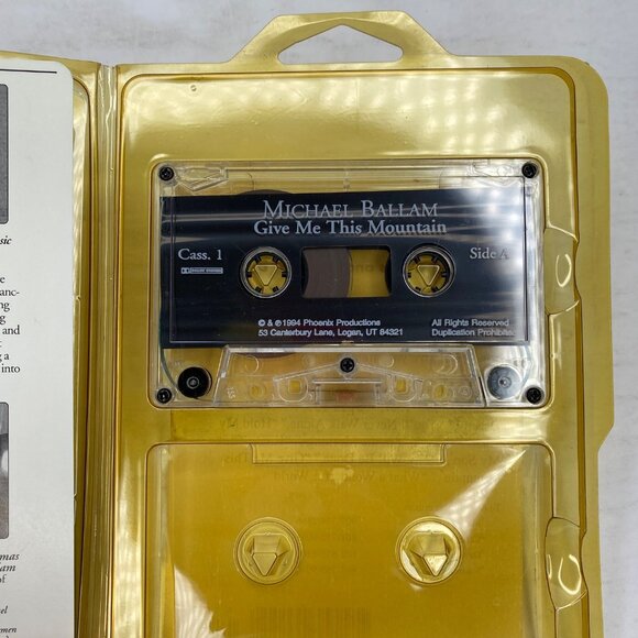 Vintage 1994 Give Me This Mountain Michael Ballam Cassette Tape Words Music - Picture 2 of 7